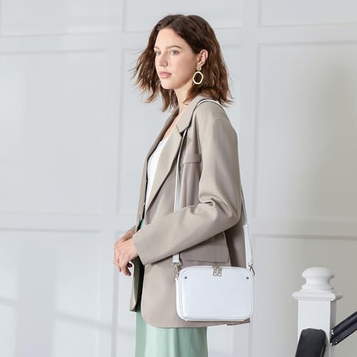 Image of befen Genuine Leather Crossbody Bags for Women, RFID Leather Purses
