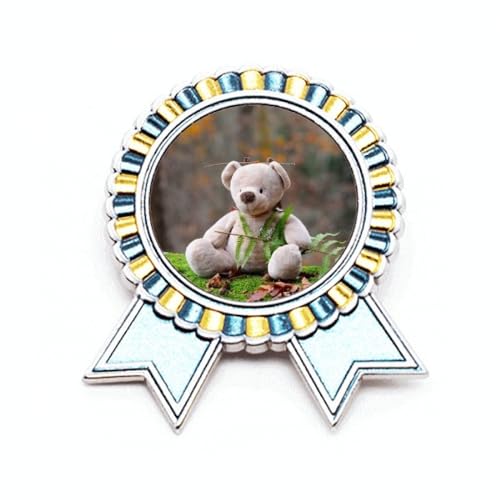 Broche ours en métal Science Nature taille M idéale sur un sac à dos de rando