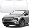 Protector Solar para Parabrisas Delantero de 2 Capas Engrosado Compatible con Nissan Rogue 2021-presente, Plegable, a Medida, Mantiene el Interior Fresco, Bloquea Rayos UV (para Nissan Rogue 2021-presente T33) 2