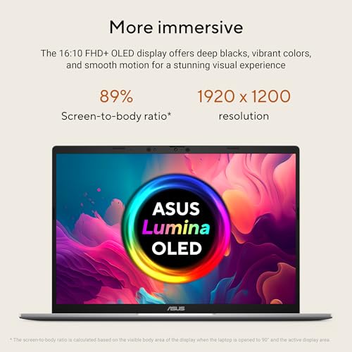 Image of ASUS Vivobook S16 (2026), AMD Ryzen AI 7 445, AMD Radeon iGPU, 16GB RAM, 1TB SSD, OLED, 16 inch, (40 cm), Windows 11, M365 Basic(1 Year)* Office 2024, Cool Silver, 1.70 kg, M3607GA-SH050WS, Co-Pilot+ PC