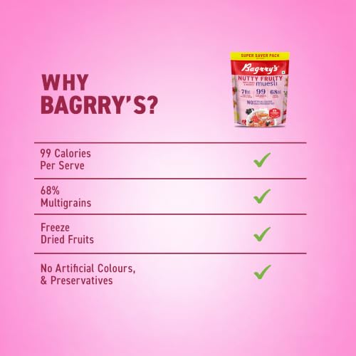 Bagrry's Nutty Fruity Muesli with Seeds & Berries 1kg - Image 8