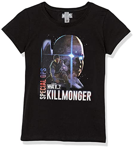 T-Shirt Fille Marvel Special Ops Killmonger Coton Doux Anti-Irritation