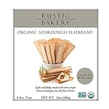 Rustic Bakery Handmade Sourdough Flatbread - Olive Oil & Sel Gris - Sea Salt Charcuterie Crackers -