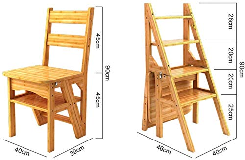Silla plegable de cuatro pasos con pedal ancho 6
