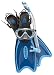 Cressi Palau LAF Set, blue, M/L