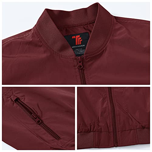 Image of Gopune Men's Windproof Bomber Jacket Lightweight Windbreaker Outdoor Golf Fashion Coat