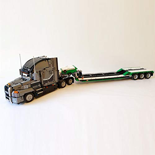 WWEI Technik Anhänger Bausteine für LKW, Traktor, Anhänger Modellbausatz, 902 Klemmbausteine Kompatibel mit Lego 42078… – Bild 6