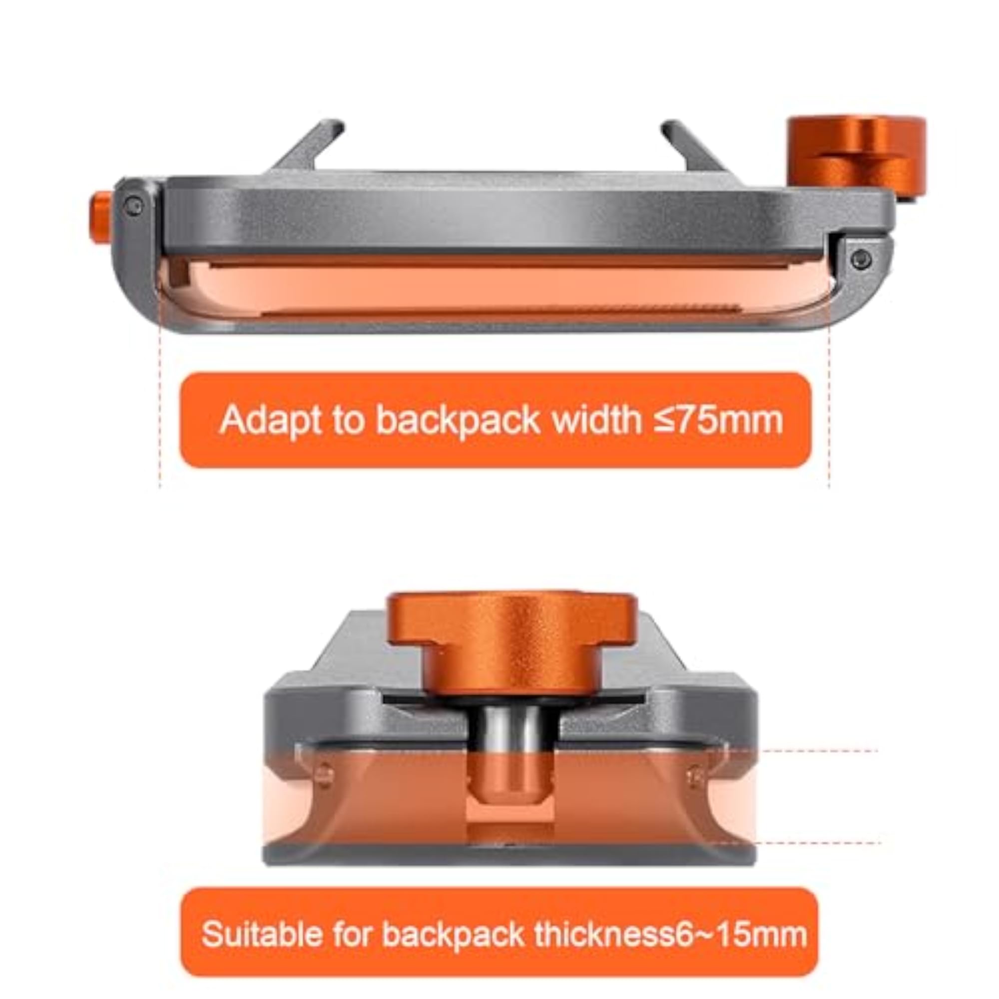 Camera Backpack Clip Base, Strap Clip