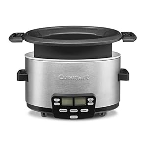 Cuisinart MSC-400 3-In-1 Cook Central 4-Quart Multi-Cooker: Slow Cooker, Brown/Saute, Steamer, Silver Cuisinart MSC 400 3 In 1 Cook Central 4 Quart Multi Cooker Slow Cooker BrownSaute Steamer Silver