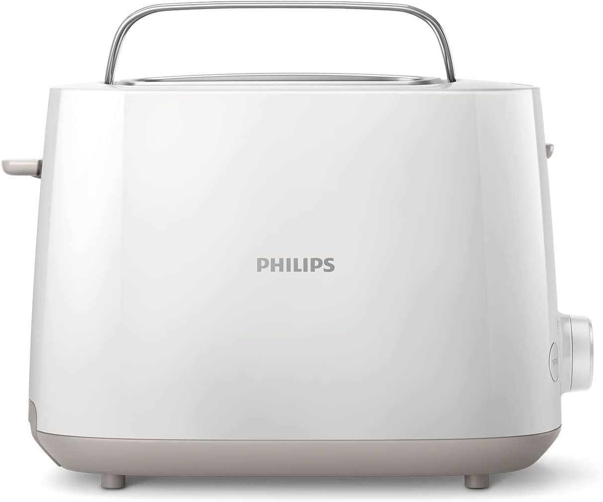 Philips HD9318/00 Wasserkocher Serie 3000 1,7l Federdeckel LED-Anzeige weiß HD2581/00 Toaster Brötchenaufsatz 8 Bräunungsstufen
