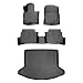 SMARTLINER Custom Fit Floor Mats 2 Rows and Cargo Liner Set Black for 2017-2019 Mazda CX-5