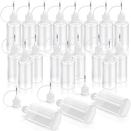 20 Pcs Precision Tip Applicator Bottle, Empty Applicator Glue Bottle for Small Gluing