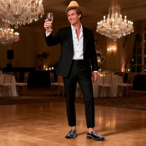 Image of JITAI Mens Velvet Loafers Dress Shoes Loafers for Men Tuxedo Suit Shoes