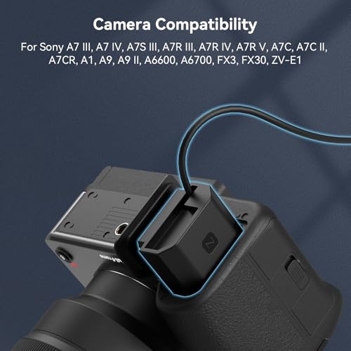 SmallRig NP-FZ100 A7S III Dummy Battery Power Supply Adapter Kit for Sony A7 III, A7 IV, A7S III, A7R III, A7R IV, A7R V, A7C, A1, A9, A9 II, A6600, A6700, FX3, FX30, ZV-E1 Cameras - 4268B