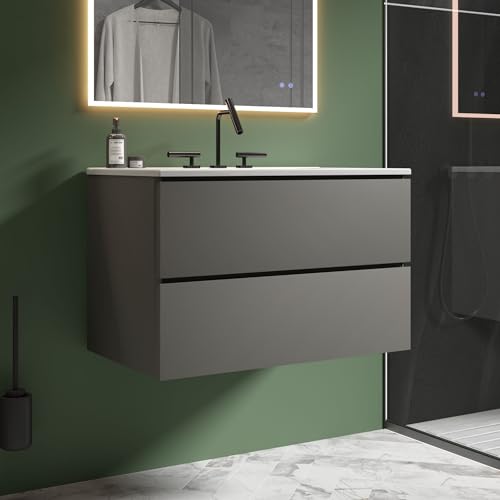 Little Tulip - 30" Bathroom Vanity with Sink, Modern Floating