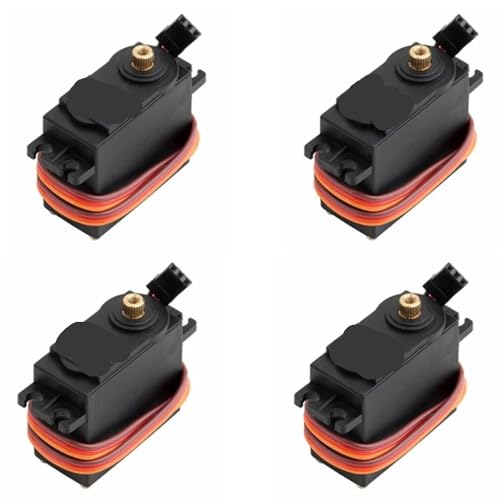 Servo RC MG996R 180 degrés à couple élevé pour voiture et hélicoptère - Lot de 4 pièces