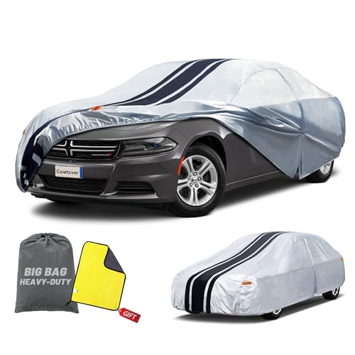 Image of 10-Layer Waterproof Sports /Coupe /Cabriolet Car Cover. All Weather Full Outdoor Covers. Dodge Challenger, Sebring, Firebird Etc. Size A5 (Length 194 to 203 inch)