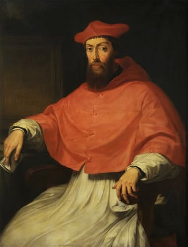 Portrait Del Piombo Cardinal Reginald Pole | Grand Tableau Toile pour Habiller un Mur