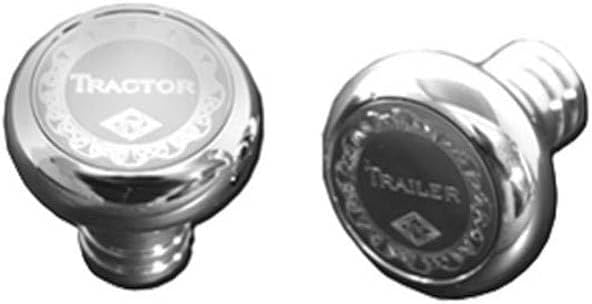 Technical Precision Replacement for Kenworth T800 Year 2013 Chrome Plated Billet Aluminum Threaded Tractor Trailer Parking Brake KNOB Screw ON