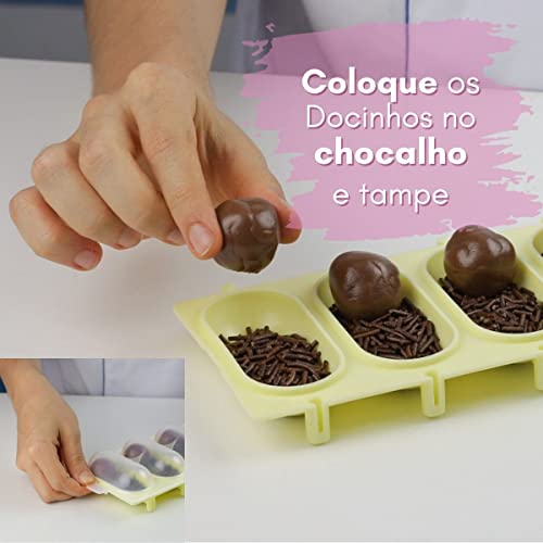 Chocalho Para Confeitar Brigadeiro Chocolate Granulado Docinhos