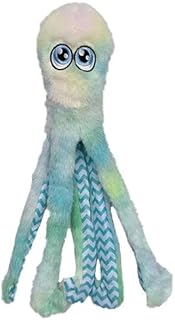 Pet Lou Octopus Teal Tie Dye Dog Plush Toy, 16-inch Length