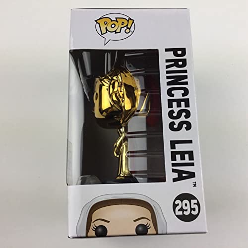 Pop! Funko Star Wars Celebration (Gold Chrome) Princess Leia #295 - 2019 Star Wars Galactic Convention Exclusive #TOP1