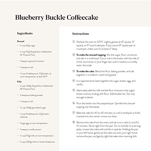 King Arthur, 100% Organic All-Purpose Flour Unbleached, Non-GMO Project Verified, No Preservatives, 2 Pounds (Pack of 12)