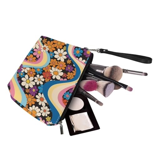 Image of Floral Purse and Handbag for Women - Large Tote Bag with Top Handle and Matching Wallet - Light Hobo Bag with Cosmetic Wallet for Working and Shopping