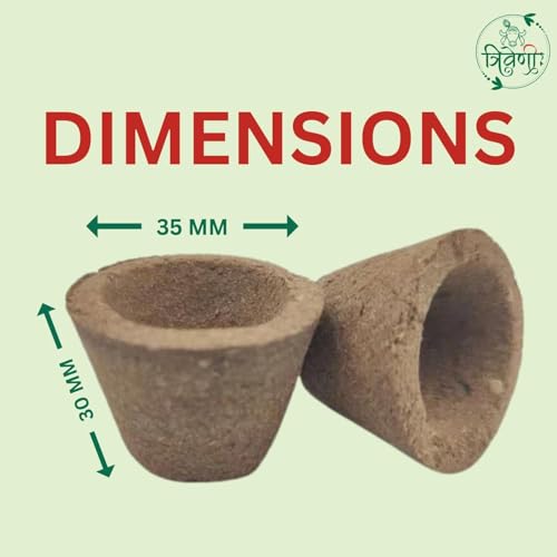 Triveni Organics Empty Sambrani Dhoop Cups for Pooja with Holder | 720 Havan Cups for Home, Festivals & Mandir Use | Natural Guggal Loban Sambari Cup Dhoop Dhuni Cones for Spiritual Cleansing & Ritual