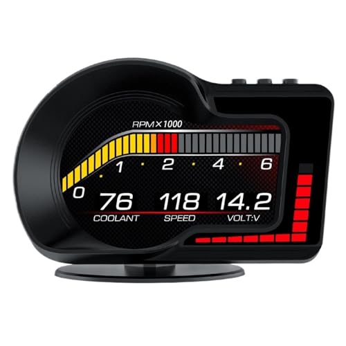 F15 OBD2 ヘッドアップディスプレイ車の GPS スピードメーター 6 アラーム機能車の Obd スマートデジタルメーターオンボードコンピュータカーエレクトロニクス
