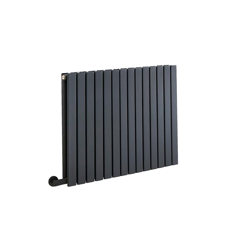 Milano Anthracite Capri 1200W Horizontal Double Flat Panel Electric Radiator - 635Mm X 826Mm Size 0.551155655