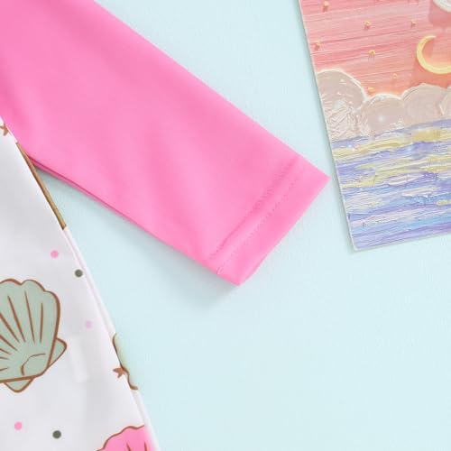 Toddler Infant Baby Boys Swimsuit Kids Rash Guard One Piece Newborn Zipper Bathing Suit Swimwear with Hat