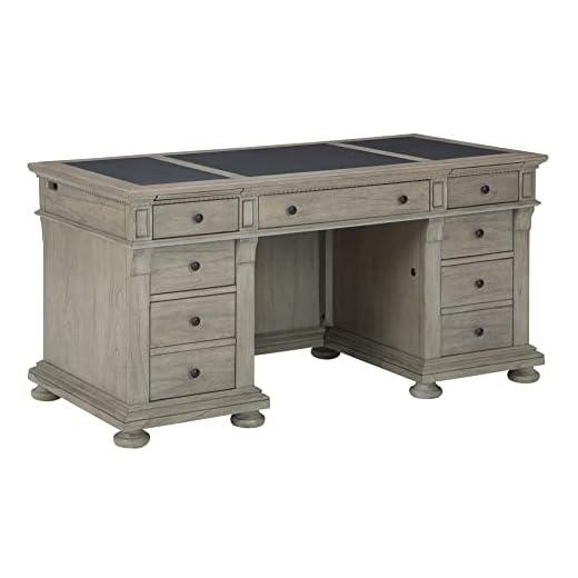 Hekman Furniture Wellington Estates Office Junior Executive Desk, Grey