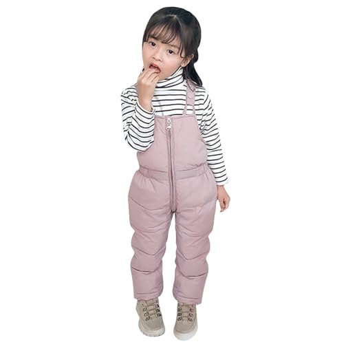 Pantalon de ski enfant imperméable et chaud avec bretelles réglables pour l'hiver