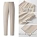 Women's 2 Piece Pant Suit Dressy Business Casual Outfits Notched Collar Blazer Professional Pantsuits Set for Work Office Beige