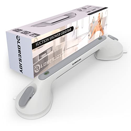 Poignée de Douche à Ventouse, Sans Perçage, Barre d’Appui de Baignoire Murale, Poignée de Salle de Bain Antidérapante, Barre d’Appui de Sécurité Portable pour Enfants et Seniors(16in)