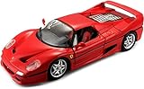 Bburago 1:24 Scale Ferrari Race and Play F50 Diecast Vehicle (Colors May Vary)
