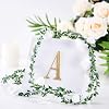 Efavormart 4" Letter A Gold Self-Adhesive Rhinestone Sticker, Bling Glitter Alpha-Numeric Decal for Graduation Cap Decorations, DIY Crafts, Birthday Party and Wedding Art Supplies #1