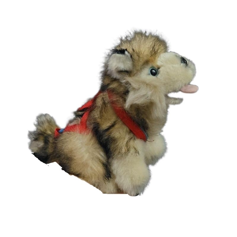 Peluche Malamute d'Alaska tendre mini chiot compagnon de câlin