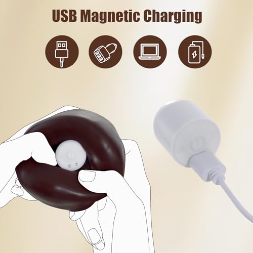 Image of ferch Vibrating Penis Sleeve, Ultra-Soft Penis Extender with 10 Vibrations for Prolonged Erection, Realistic Silicone Penis Enlarger Cock Ring Adult Toys for Men & Couple (Dark Brown)