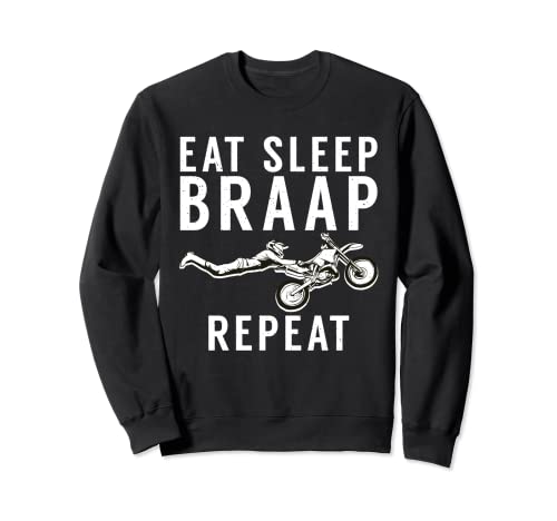 Braap Dirt Bike Funny Race Biker Entusiasta Sudadera