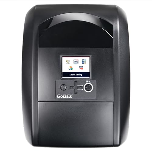 Image of McAuley Labels GoDEX RT700i+ 4 inch Thermal Transfer Label Printer - 203 DPI Barcode Printer with Color Display - Fast, Reliable Output