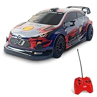 Mondo- RC 1:28 Hyundai I 20 WRC Rally Veicolo Radiocomandato, Colore Livrea, 63669