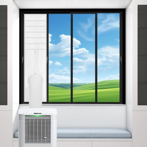 Window Seal Kit for Portable Air Conditioner, 14''x40''~64'' Sliding Window Air Conditioner Seal for Vertical or Horizontal Windows, Fit for Portable Air Conditioner Tumbler Dryer 35x162CM