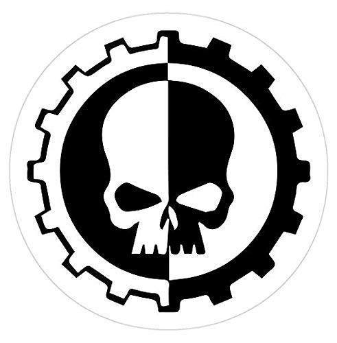 Pack of 6-2" Stickers -Warhammer 40k Adeptus Mechanicus, Warhammer Decal Sticker