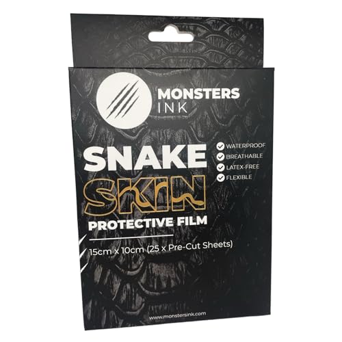 Monsters Ink Matte Second Skin Tattoo Cover Aftercare Bandage, Tattoo Wrap Film