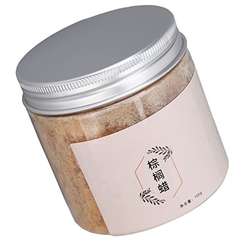 Cera de carnaúba, cera de palma segura 100g para laboratório de cosméticos em casa