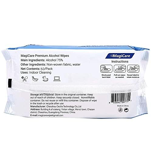 Magicare MC-WIPES-80CT-4PK 75% Alcohol Hand Sanitizing Wipes thumb #7