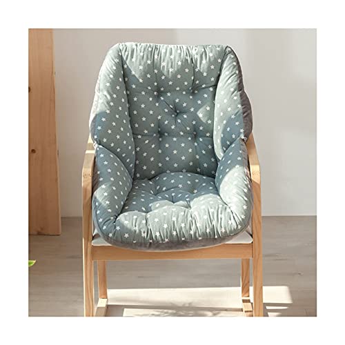 JLWM Sitzkissen Mit Rückenlehne, Baumwolle Leinen- Samt Sitzauflage Mit Krawatten Stuhlkissen Für Schlafzimmer Balkon Fußboden Büro Wagen-grau-Pentagramm-52x52cm Cover