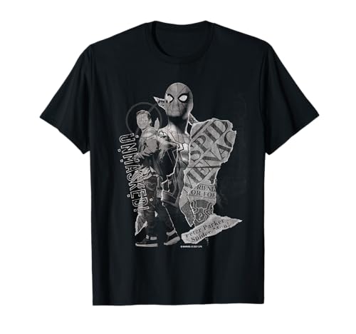 Spider-Man No Way Home Peter Parker Unmasked T-Shirt coton col rond pour homme